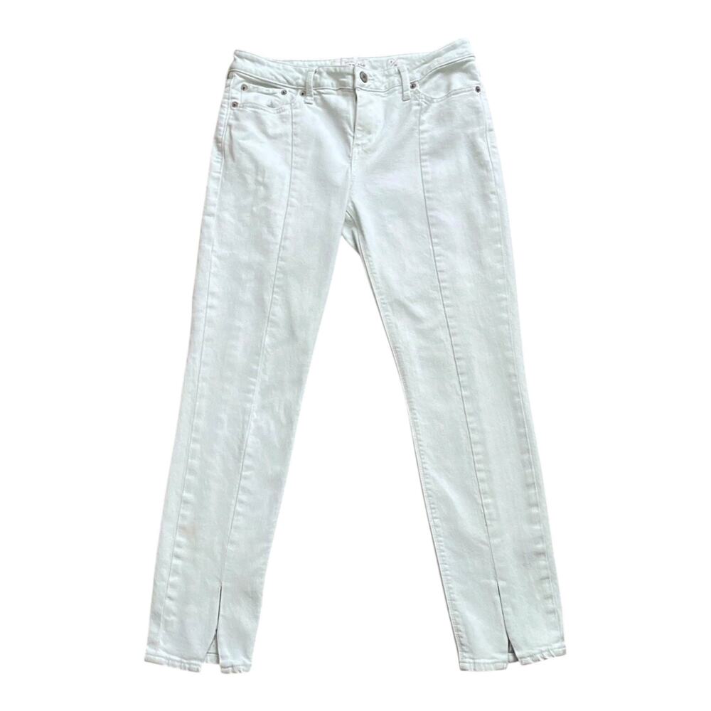 Lucky Brand Lolita Skinny Womens Size 8 Mint Green Ankle Slit 28.5" Inseam W29